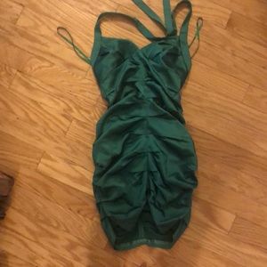 Green night out dress